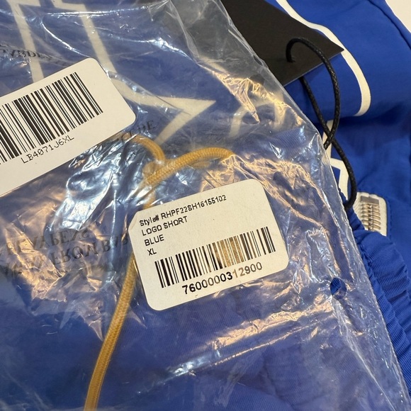 Rhude Blue Drawstring Shorts - New XL - Picture 5 of 5